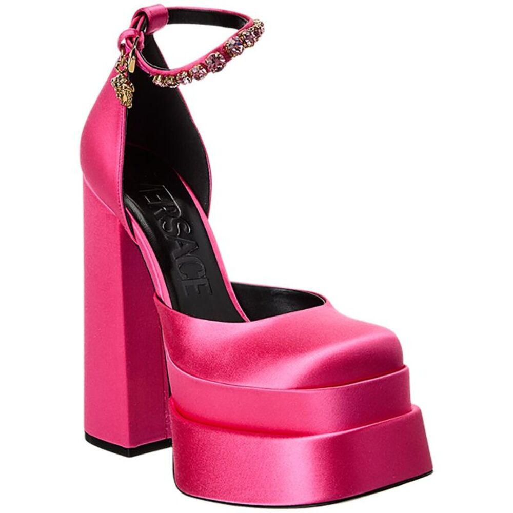 Versace Medusa Satin Platform Pump